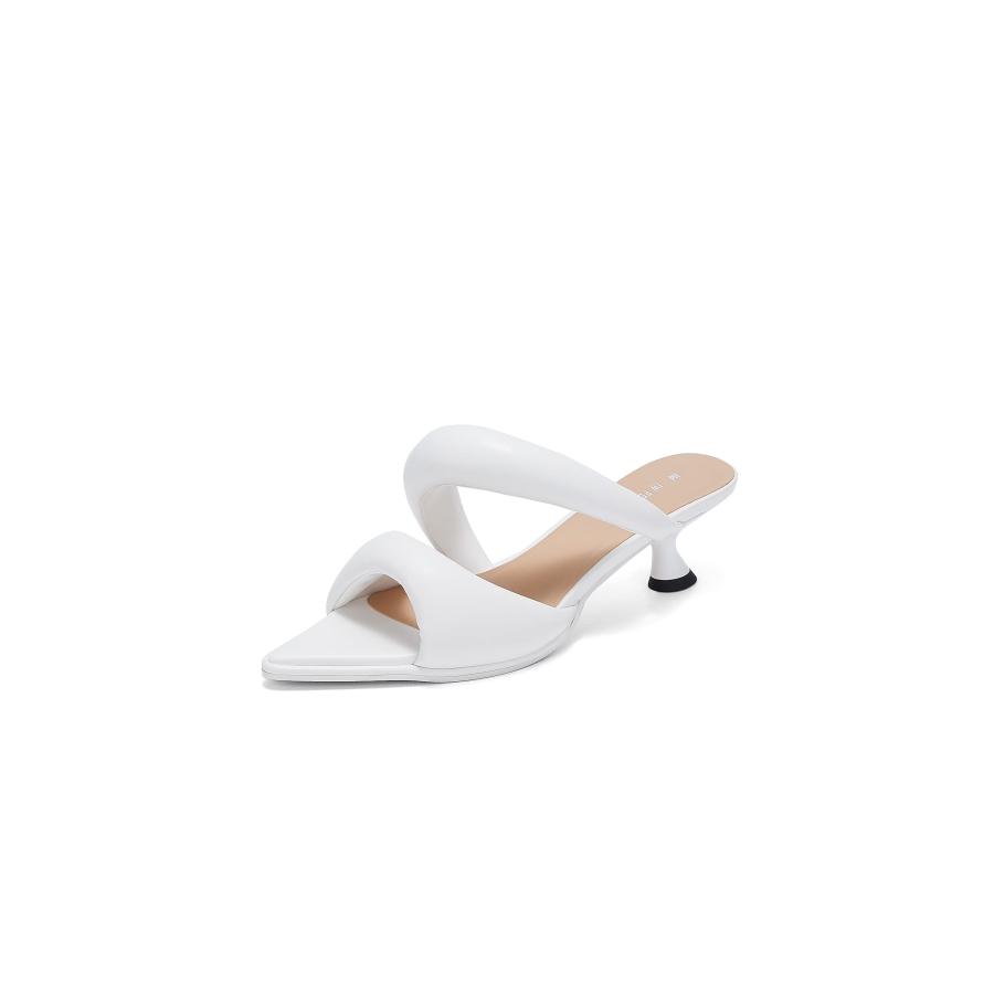[JW PEI] Sara ミュール   ホワイト JW PEI Women's Sara Mule Heeled Sandals 並行輸入品 | 