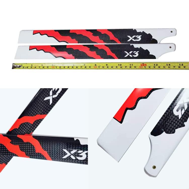 【並行輸入品】STARC 360mm Carbon Fiber Main Rotor Blades for Trex 450L X360 46