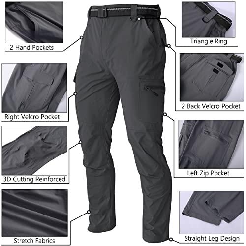 WENRONSTA Men's Hiking Work Cargo Pants Quick Dry Lightweight Wa 並行輸入品｜allinone-d｜08