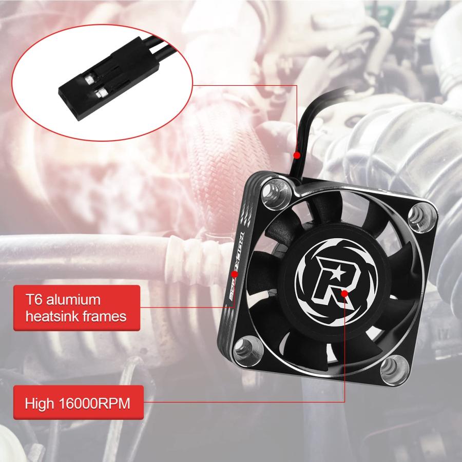 並行輸入品】RCモーター冷却ファン 40mm 16000RPM 直径56mm 55mm