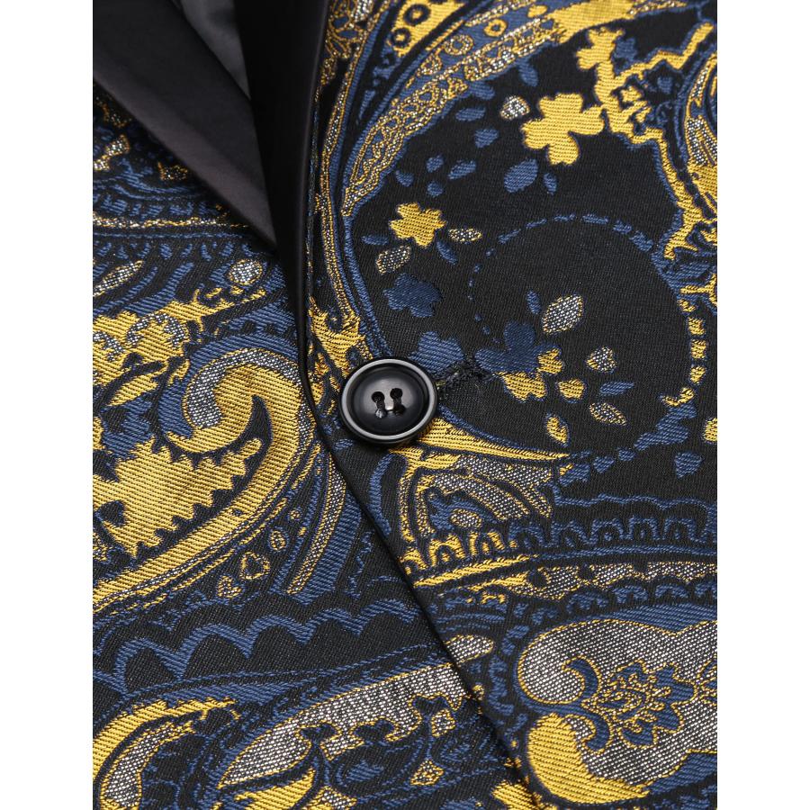 【並行輸入品】[Gumoch] COOFANDY Men's Floral Tuxedo Jacket Luxury Embroidered S_9