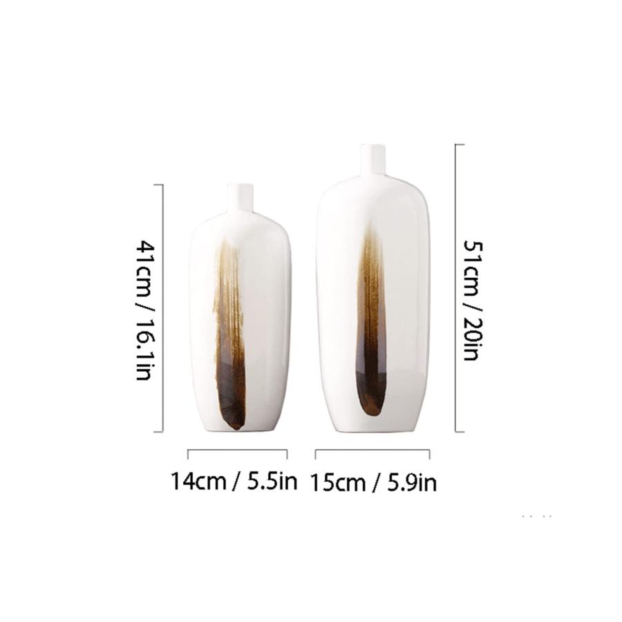【並行輸入品】Home vase Ceramic Vase 20 Inch Large Porcelain Flower Vase Homeの画像