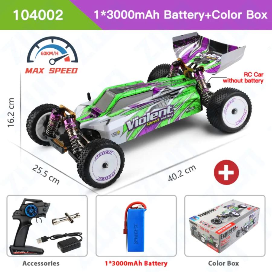 並行輸入品】WLtoys 104002 RC Car 2.4G Four Wheel Drive Off