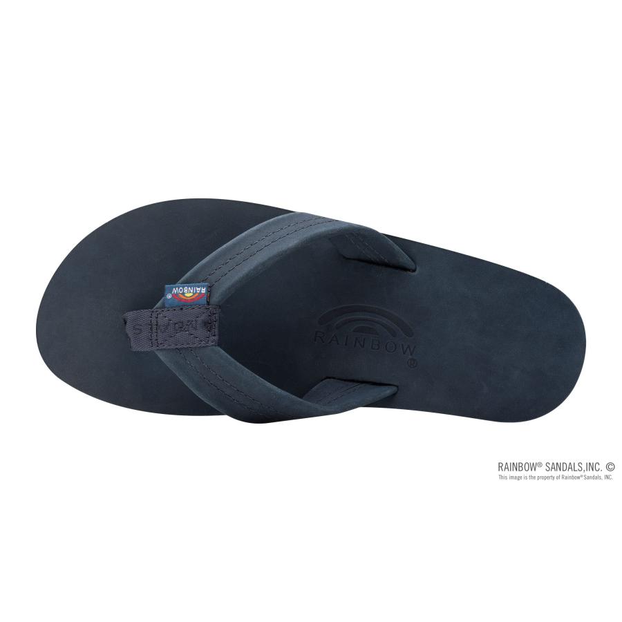 【並行輸入品】Rainbow Sandals (レインボーサンダル) メンズ 限定版   ダブルレイヤー ワイドストラップ カスタムカラー, ネの画像