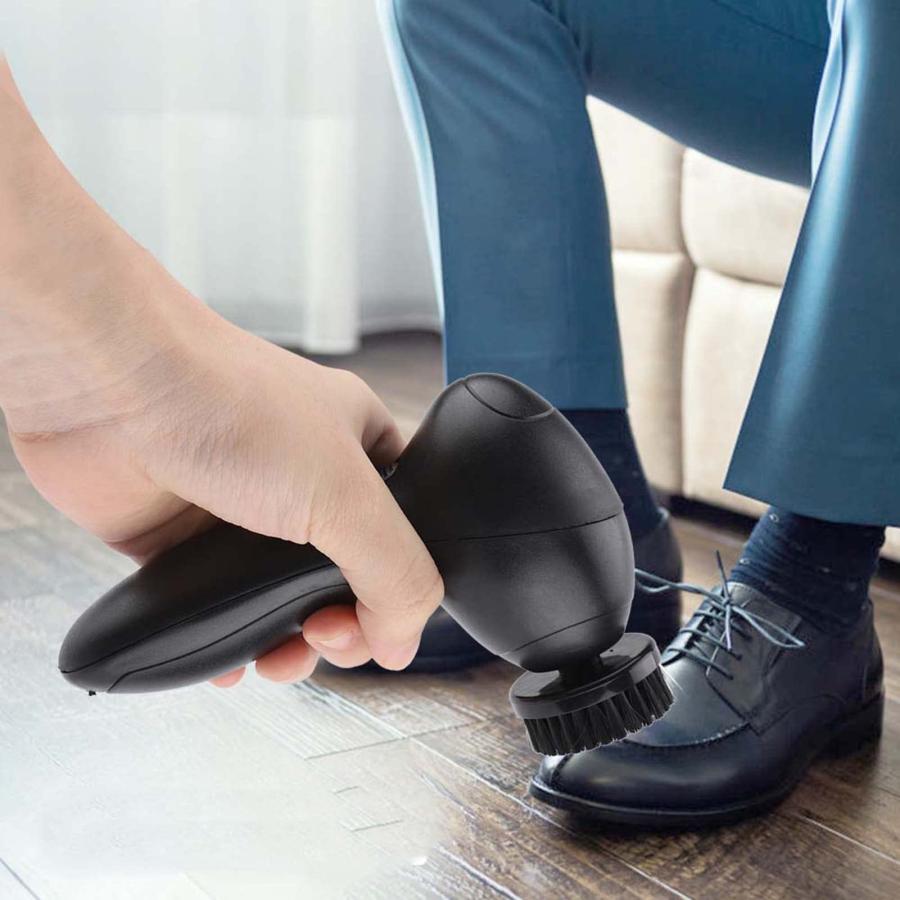 【並行輸入品】Electric Shoe Polisher Machine Portable Cleaning Brushes for Lea_3
