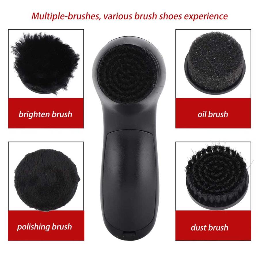 【並行輸入品】Electric Shoe Polisher Machine Portable Cleaning Brushes for Lea_9
