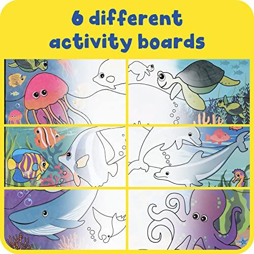 【並行輸入品】READY 2 LEARN ウォーターアートアクティビティブック   海の生き物   6つのアクティビティ   水のあるカラーシー |  | 07