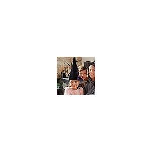 【並行輸入品】LIFKOME Halloween Witch Hat with Flower Feather Witch Cap Hallow_8