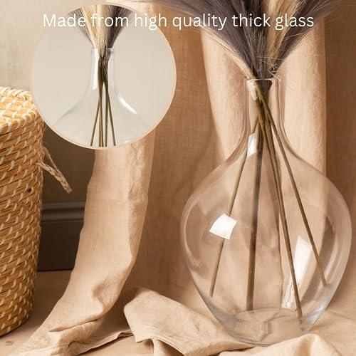 並行輸入品】高さ15インチ 大型ガラス花瓶 装飾用大型ガラス花瓶