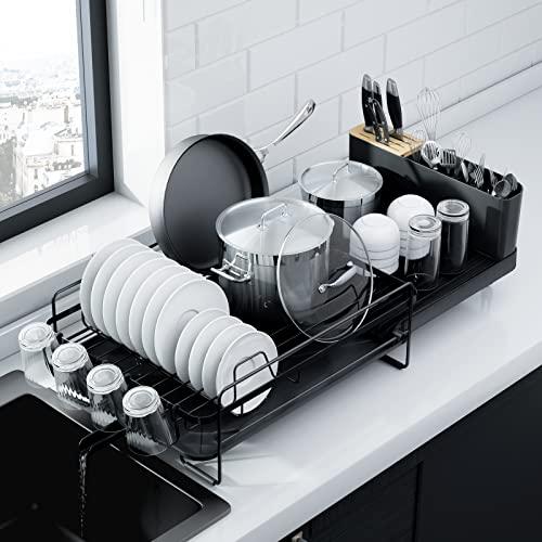 Kitsure Large Dish Drying Rack   Extendable Dish Rack, Multifunc 並行輸入品｜allinone-d｜02