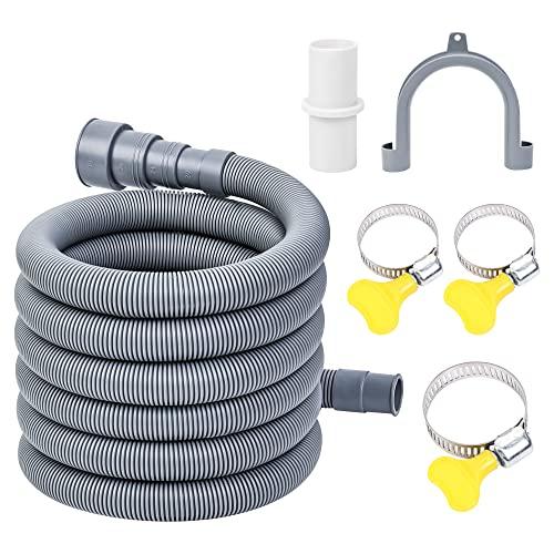 【並行輸入品】ユニバーサル食器洗い機洗濯機排水ホース   柔軟な波形ワッシャードレインホース 食器洗い機ドレインホース延長キット 延長アダプター |  | 01