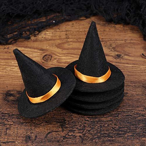 【並行輸入品】SEWACC 6 Pcs Witch Hat Felt Small Witch Hats Halloween Decoratio_7