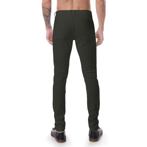 ABSECAI Mens Jeans Pants Skinny Slim Fit Comfy Fashion Denim Str 並行輸入品｜allinone-d｜08