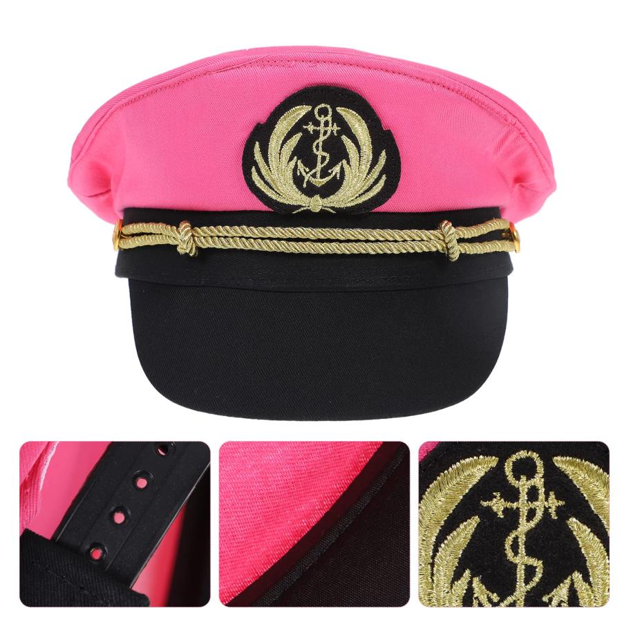 【並行輸入品】Abaodam Captains Hat 1Pc Sailor Hat Embroidered Hat Cotton Sailo_3