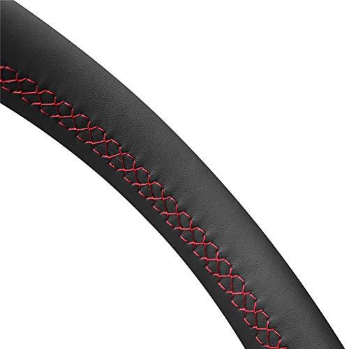 【並行輸入品】アウディ TT RS (8J) クーペ 2009 2014、手縫いのレザーステアリングホイールカバー、ブラックノンスリップステアリ_1