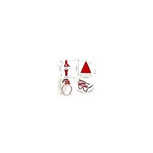 【並行輸入品】OPUHOHR 20PCS Christmas Headbands Santa Hat Christmas Slap Brace_5