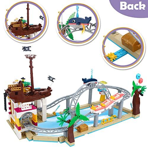 【並行輸入品】Finebely Friends Roller Coaster Amusement Park Building Set, Faiの画像