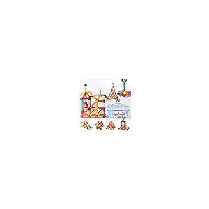 【並行輸入品】COUOMOXA 110 PCS Magnetic Building Blocks Toy Stem Constructionの画像