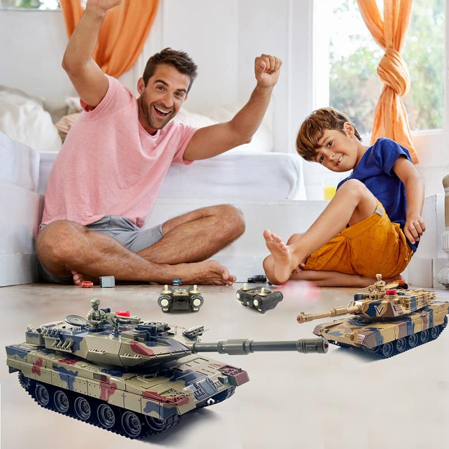 【並行輸入品】Remote Control Tank for Boys,1:24 RC Army Tank,Alloy Material wiの画像