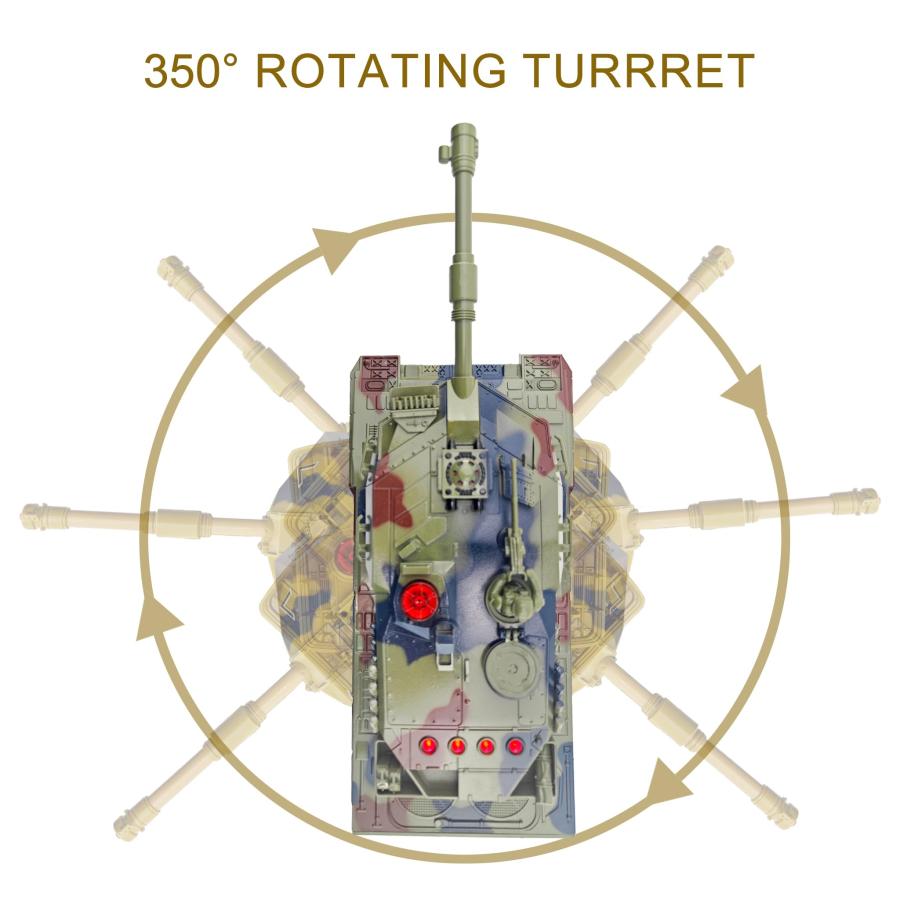 【並行輸入品】Remote Control Tank for Boys,1:24 RC Army Tank,Alloy Material wiの画像