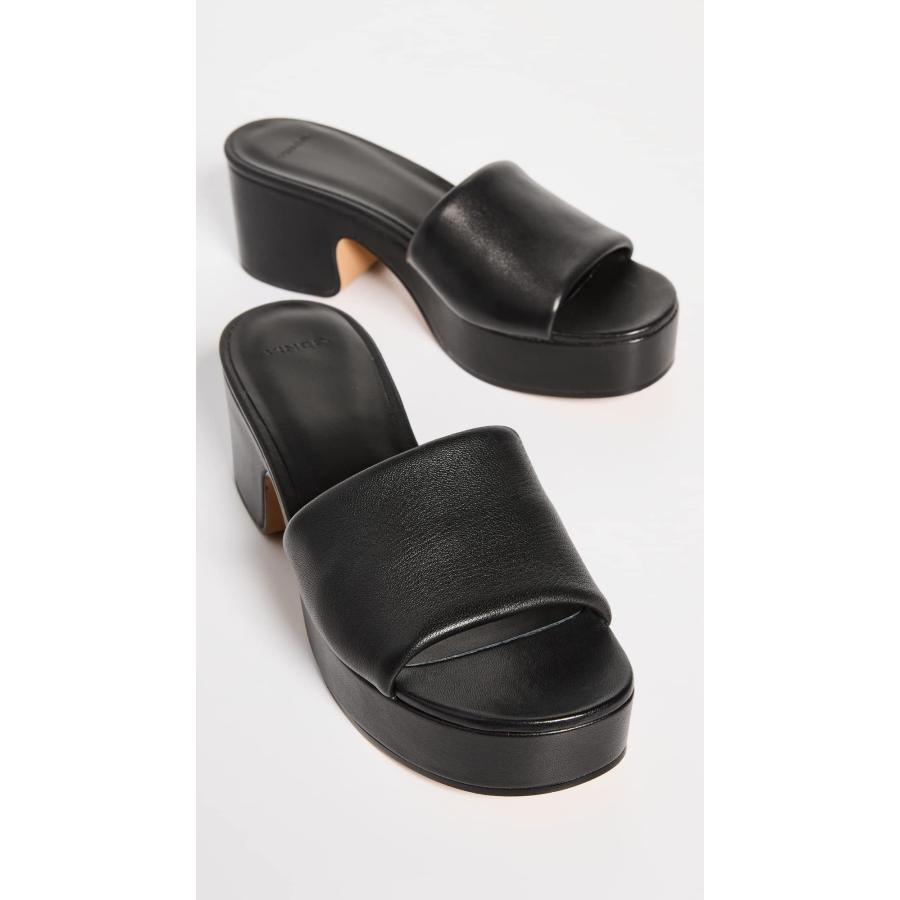 【並行輸入品】Vince レディース マーゴ スライド プラットフォーム サンダル, ブラックレザー, 7 Vince Women's Margの画像