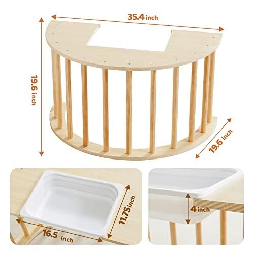 【並行輸入品】Beright 3 in1 Climbing Arch Sensory Table for Kids, Montessori Cの画像