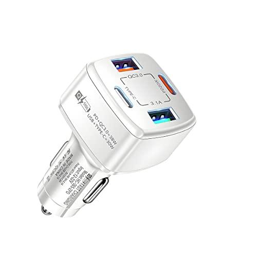 【並行輸入品】車用充電器アダプター 4ポート 2USB高速車載電話充電器 38W PD Type C QC3.0 マルチポートスマートクイックチ |  | 01