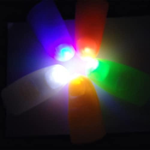 【並行輸入品】Bluelans 2 Pieces LED Finger Lights Tricks Finger Light Thumbs Lの画像