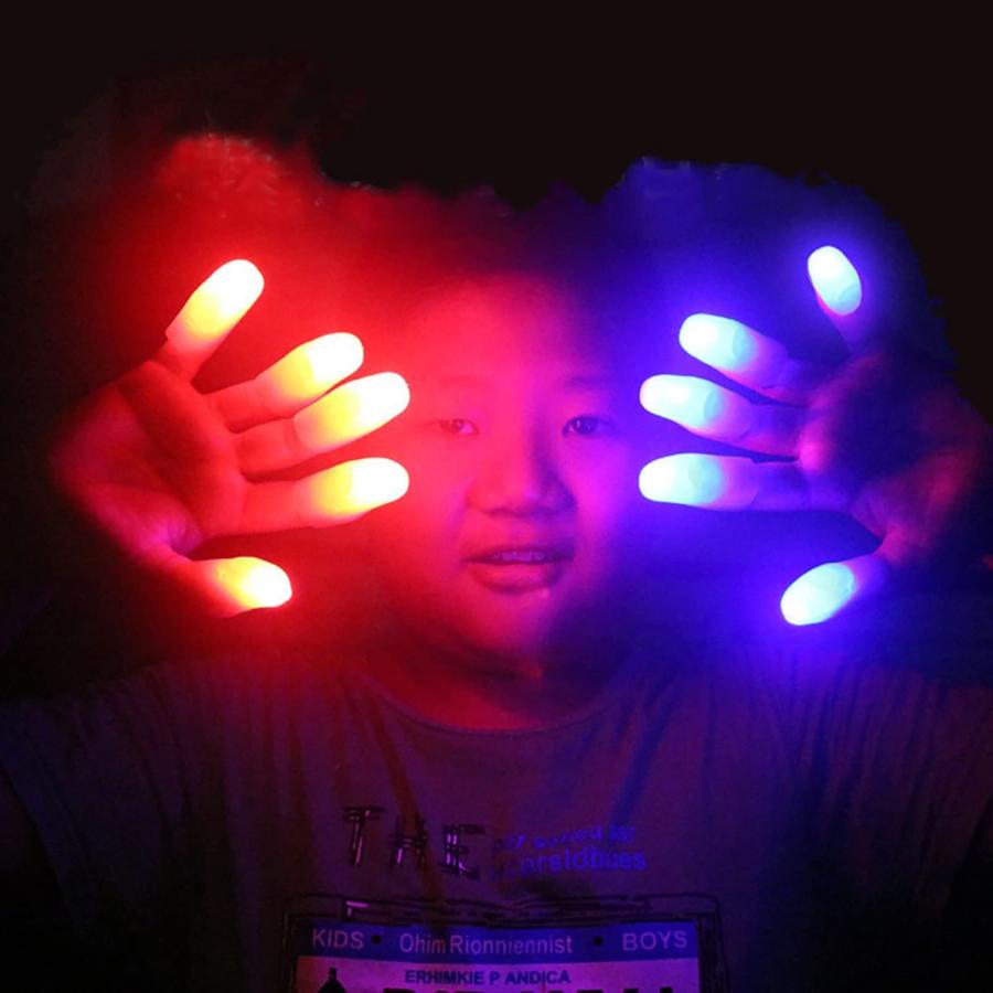 【並行輸入品】Bluelans 2 Pieces LED Finger Lights Tricks Finger Light Thumbs Lの画像