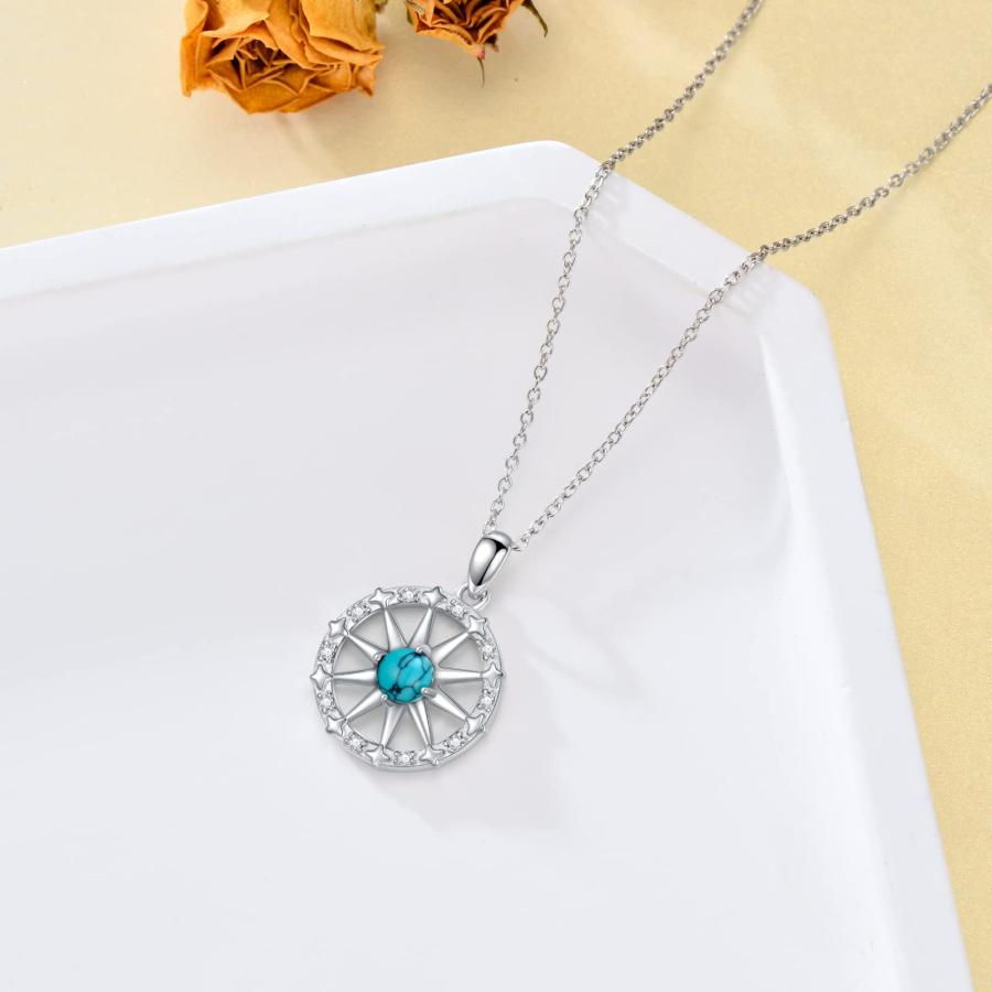 並行輸入品】BETHZA コンパスネックレス 925スターリングシルバー 本物