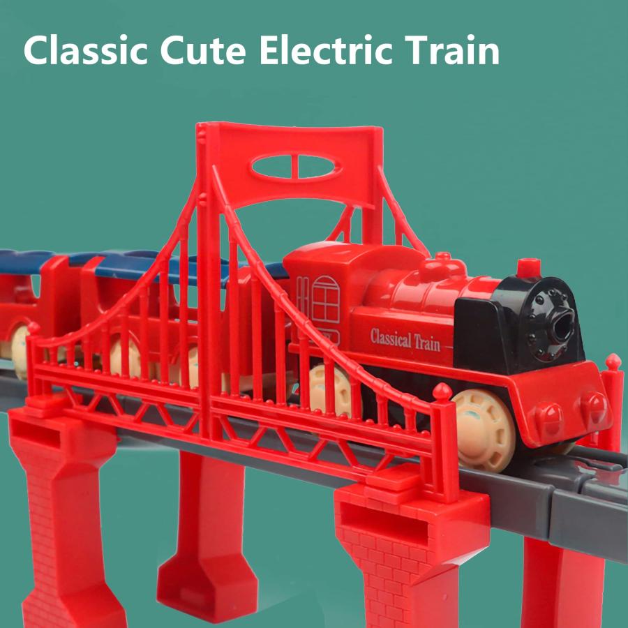 並行輸入品】HSEONEJIA 78個 大型恐竜線路おもちゃセット 橋付き