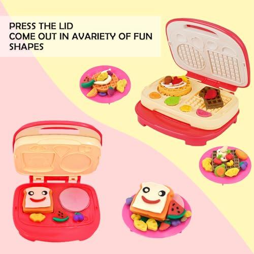 【並行輸入品】GOVOY Play Color Dough Sets for Kids，Kitchen Creations Waffle Ma