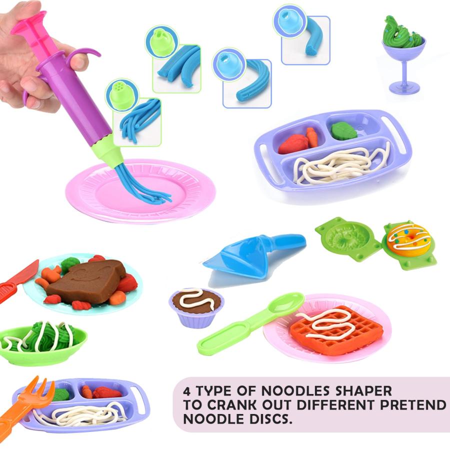【並行輸入品】GOVOY Play Color Dough Sets for Kids，Kitchen Creations Waffle Ma