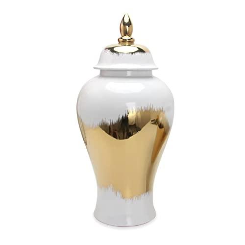 【並行輸入品】Eudatrwe Ceramic Ginger Jar Containers Temple Jars Storage Jar Tの画像