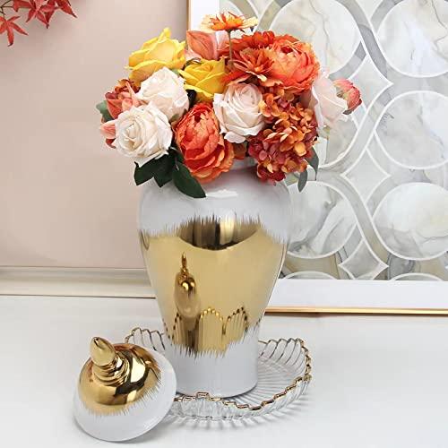 【並行輸入品】Eudatrwe Ceramic Ginger Jar Containers Temple Jars Storage Jar Tの画像