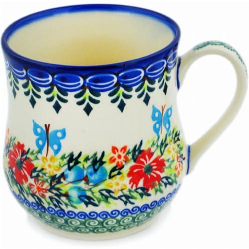 Authentic Polish Pottery Mug 13 oz Signature UNIKAT in Ring Of F 並行輸入品｜allinone-d｜05