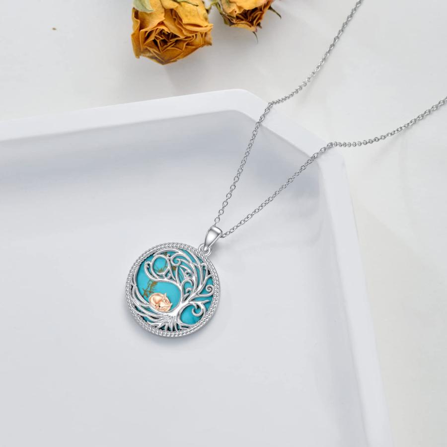 シキヤリエ　アンティーク　ターコイズ　ネックレス しずく ターコイズ ネックレス /c0164tq ジュエリー専門店