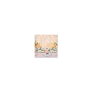 【並行輸入品】BLOSMON 造花 センターピース テーブルデコレーション 6個 L 17.7インチ ホワイト フェイクフラワー ローズフローラ_5