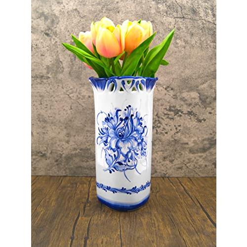 【並行輸入品】Triangular Hand Painted Blue & White Portuguese Pottery Ceramic_4