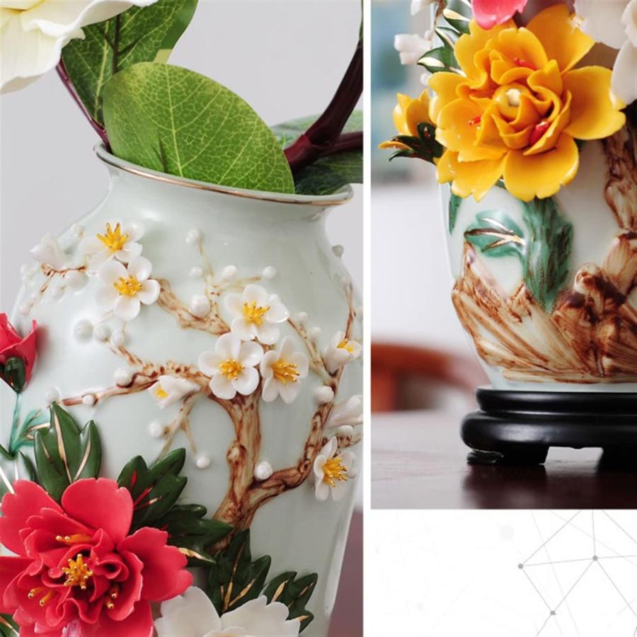 【並行輸入品】KIZQYN Home Decor Flower Vase Ceramic Vase Ornaments Home Decoraの画像