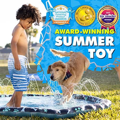 【並行輸入品】SplashEZ ノンスリップスプラッシュパッド 子供と犬用 69インチ 特大スプリンクラー キッズ 犬 水 夏のおもちゃ   アの画像