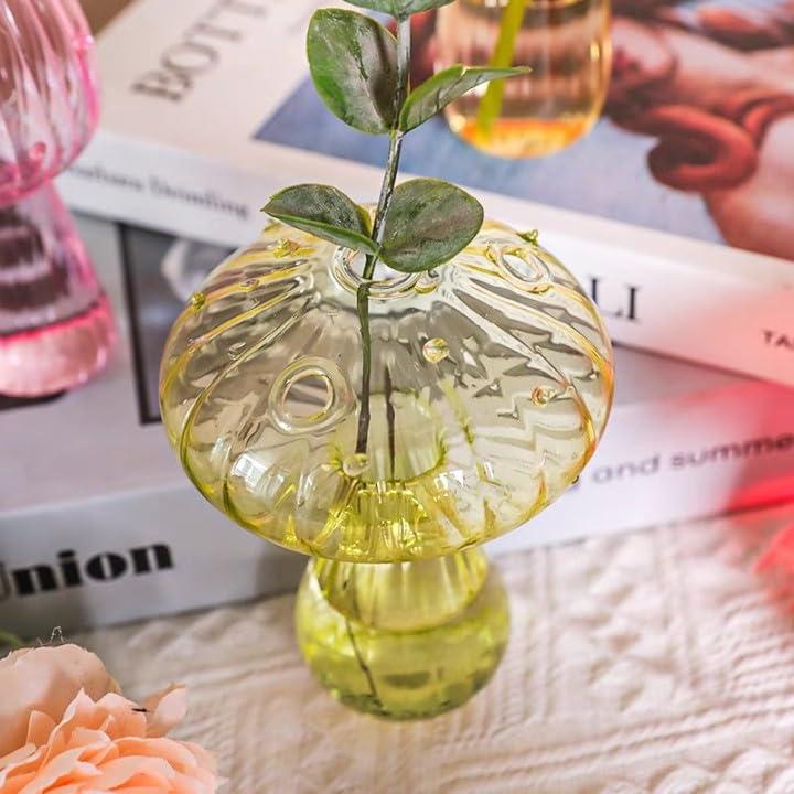 【並行輸入品】BFYDOAA カラーガラス つぼみ 花瓶 6個セット ミニ マッシュルーム テラリウム 水耕栽培 植物 繁殖ステーション 花 リ |  | 03