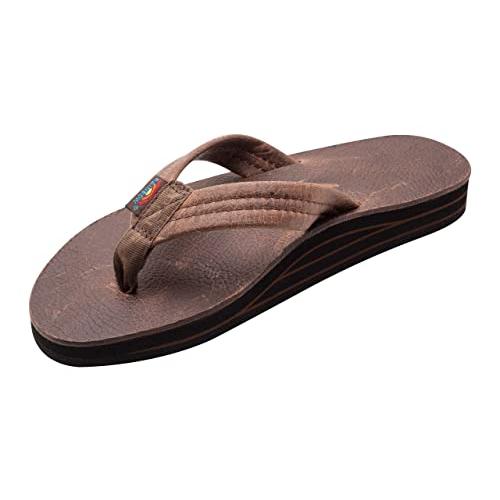 Rainbow Sandals (レインボーサンダル) メンズ レザー ダブルレイヤー アーチワイドストラップ, オーク, 9.5 並行輸入品｜allinone-d｜02