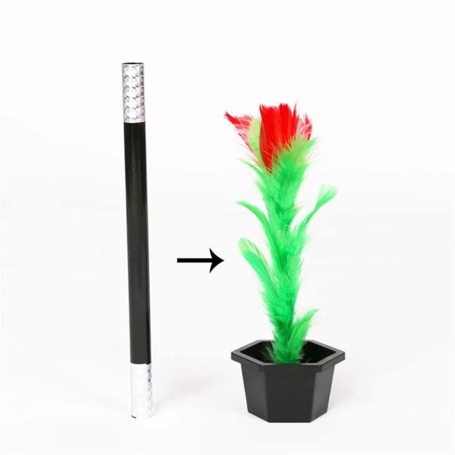 【並行輸入品】MinLia Magic Wand to Flower Magic Trick, Fun Show Prop for Magicの画像