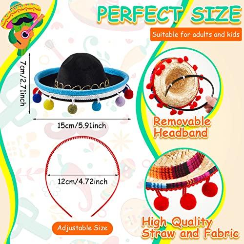 【並行輸入品】Jexine 48 Pcs Fiesta Party Favors Including 12 Mexican Sombrero_4