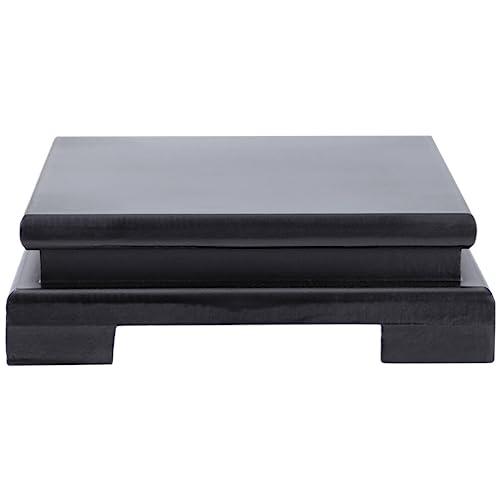 【並行輸入品】Cabilock 木製花瓶スタンド オリエンタルフラワーポットホルダー 中国のディスプレイスタンド ティーポットベース 四角 仏像 |  | 01