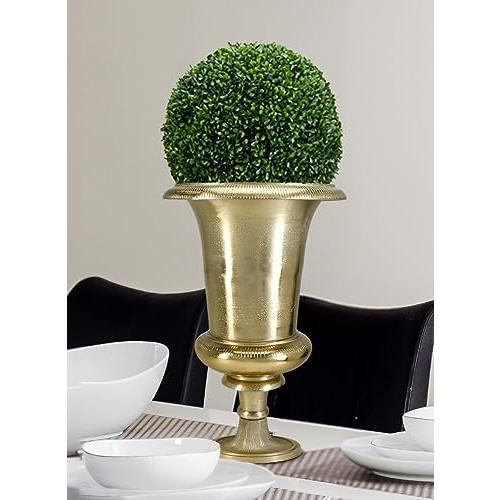 【並行輸入品】Serene Spaces Living Small Old Gold Vintage Urn Vase， Ideal for_4