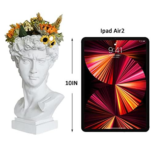 並行輸入品】Hosrnovo ギリシャ像 9.8インチ 大型 ダビデの頭 花瓶