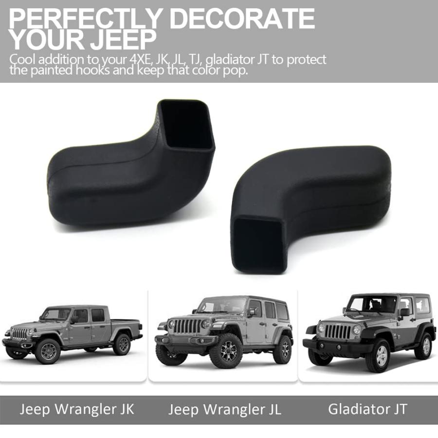 並行輸入品】バンパー牽引フックカバー ジープ ラングラー用 2個