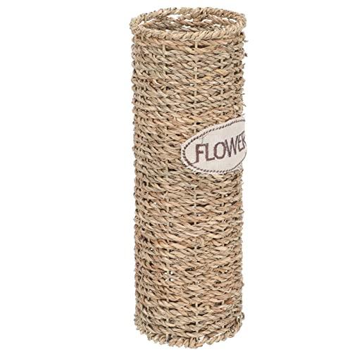 【並行輸入品】LIFKOME ラタン花瓶 ドライフラワー花瓶 ドライフラワーホルダー 籐花瓶 ヴィンテージ 素朴な籐織フラワーバスケット フラワ_1